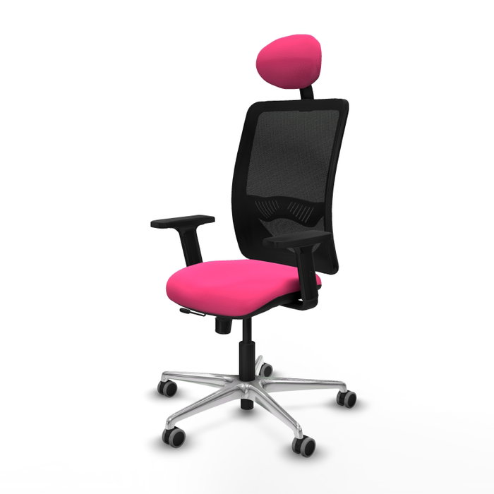 PIQUERAS Y CRESPO Silla de oficina Zulema Rosa y Negro PIQUERAS Y CRESPO Silla de oficina Zulema Rosa y Negro