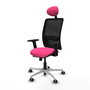 PIQUERAS Y CRESPO Silla de oficina Zulema Rosa y Negro