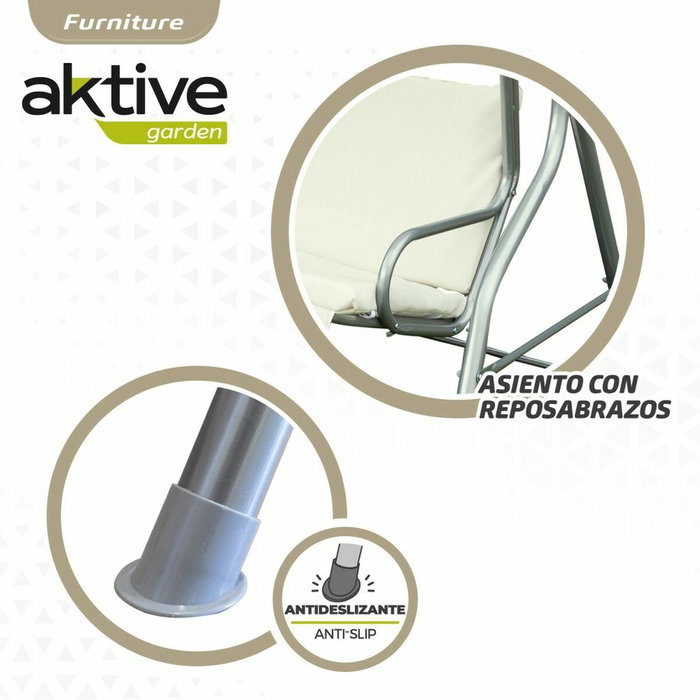 Color Baby Balancín 3 plazas marfil 180X107X160CM Color Baby Balancín 3 plazas marfil 180X107X160CM