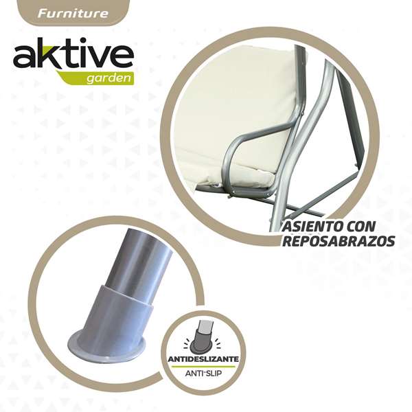 Color Baby Balancín 3 plazas marfil 180x107x160cm