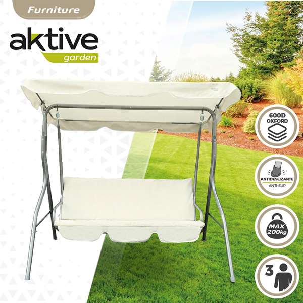 Color Baby Balancín 3 plazas marfil 180x107x160cm