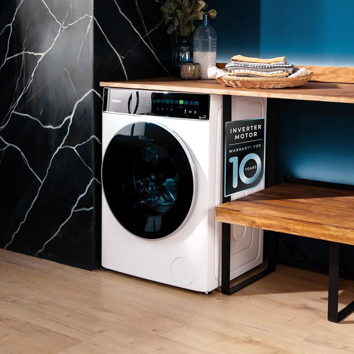 Cecotec Lavadora frontal 10 kg 1400 rpm A Bolero DressCode 10900 Inverter FullColor 11 prog