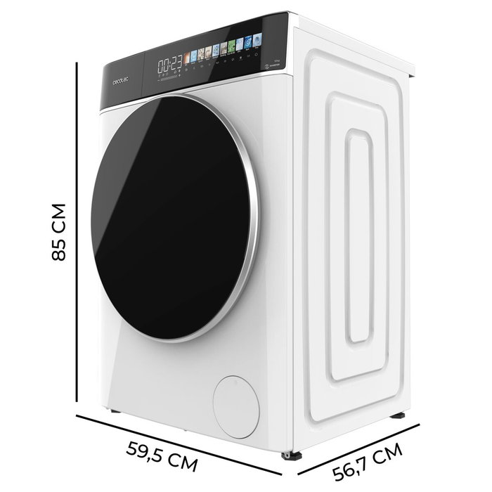 Cecotec Lavadora frontal 10 kg 1400 rpm A Bolero DressCode 10900 Inverter FullColor 11 prog