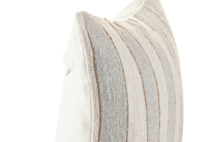 DKD Home Decor India lino 2c25 Cojin Tradicional Azul Claro Beige 45 x 45 cm (2 Unidades) Algodon, Viscosa, Polyester