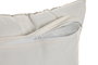 DKD Home Decor India lino 2c25 Cojin Tradicional Azul Claro Beige 45 x 45 cm (2 Unidades) Algodon, Viscosa, Polyester