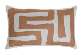 DKD Home Decor Cojin Boho Crudo y Mostaza 30 x 50 cm Colección Terracotta 1c24 (2 Unidades) Algodón