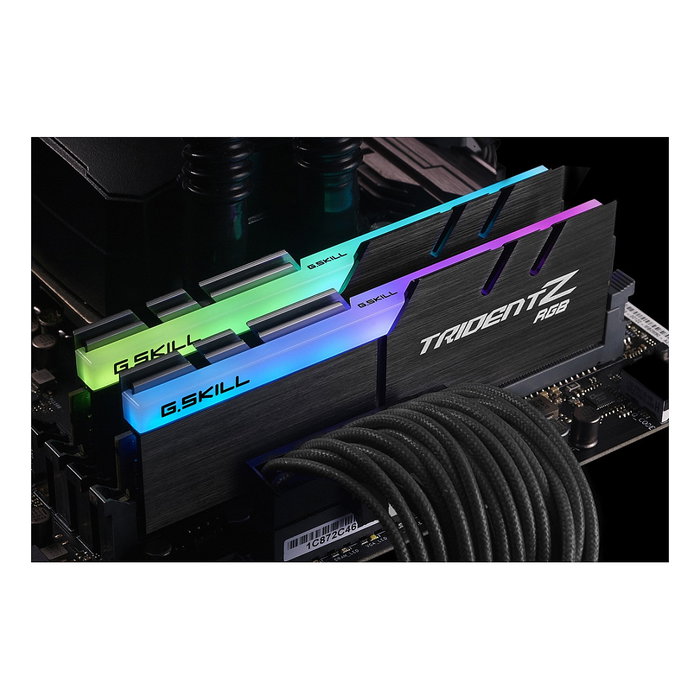 G.Skill Memoria RAM Trident Z RGB F4-3200C16D-16GTZRX 16GB (2x8GB) DDR4 3200MHz CL16 Kit de 2 Módulos Negro