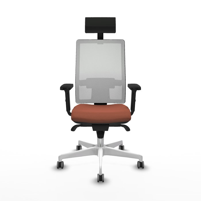 PIQUERAS Y CRESPO Silla de oficina Horna Marrón y Blanco con Mecanismo Sincro PIQUERAS Y CRESPO Silla de oficina Horna Marrón y Blanco con Mecanismo Sincro