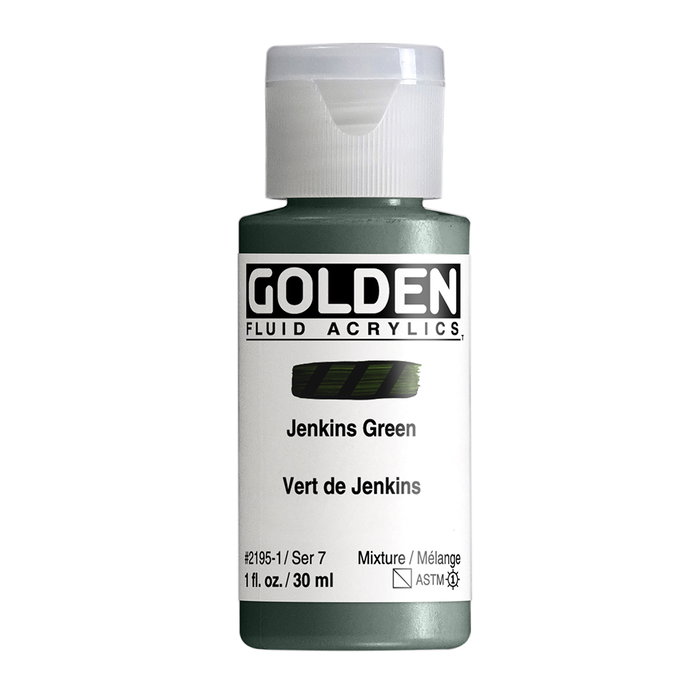 Golden Fluid Colores Acrílicos Verde De Jenkins 30 ml Golden Fluid Colores Acrílicos Verde De Jenkins 30 ml