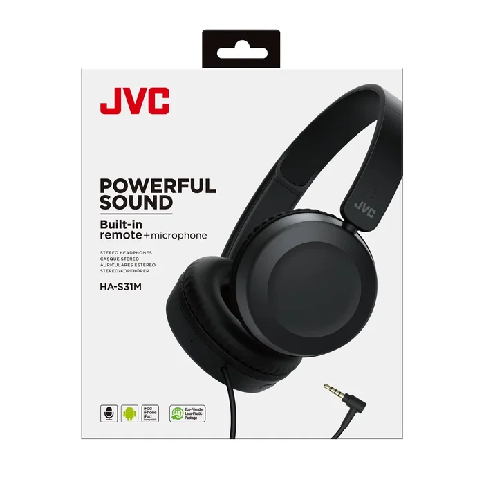 JVC Auricular con Microfono Negro