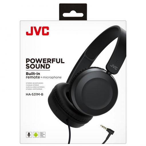 JVC Auricular con Microfono, Negro - Auriculares con Microfono Integrado