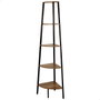 Max Home Estantería de Esquina 5 Baldas 35x35x160 cm de Hierro y MDF