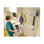 Ergotron Serie 200 Combo Arm Blanco para Montaje de Pared, Soporta LCD hasta 61 cm (24 pulgadas), Mango para Teclado y Mouse, Incluye Reposamuñecas y Lector de Código de Barras