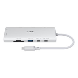 D-Link DUP-A01 Hub USB-C 10 en 1 con Dual HDMI 4K y Carga PD 100W