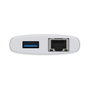 D-Link DUP-A01 Hub USB-C 10 en 1 con 2x HDMI 4K, Ethernet y PD 100W - Blanco
