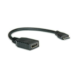 VALUE Cable HDMI High Speed con Ethernet, adaptador BU a Mini HDMI ST, 0.15m