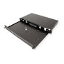 ROLINE 21.17.0351 Panel de conexión tipo-D para 16 módulos Keystone de fibra óptica, Negro