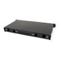 ROLINE 21.17.0351 Panel de conexión tipo-D para 16 módulos Keystone de fibra óptica, Negro