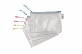 Dosier Sobre Djois Cremallera Pvc A5 Pasteles Surtido (3 Col.) Paquete De 6