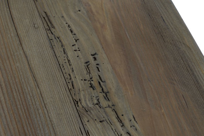 DKD Home Decor Descalzadora de Madera de Pino Reciclado Natural
