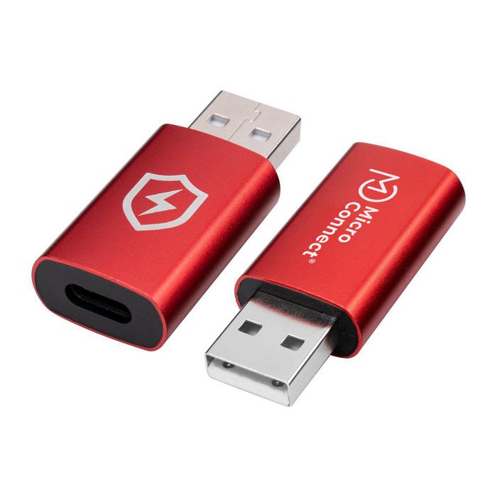 MicroConnect Adaptador bloqueador de datos USB-A a USB-C Rojo MicroConnect Adaptador bloqueador de datos USB-A a USB-C Rojo