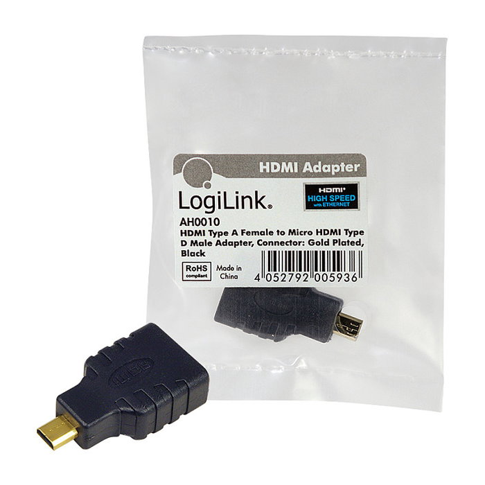 LogiLink Adaptador HDMI a micro HDMI Bu/St LogiLink Adaptador HDMI a micro HDMI Bu/St