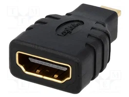 LogiLink Adaptador Micro HDMI macho a HDMI hembra AH0010 negro