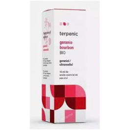 TERPENIC Aceite Esencial Bio 10Ml Geranio Bourbon - Hemostático, tónico astringente, repelente de insectos