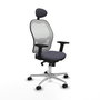 PIQUERAS Y CRESPO Silla de oficina Jorquera Gris y Blanca