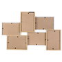 Home Deco Factory Marco para 6 Fotos Madera Blanco Colección Essentiel Decoración Paredes 49x3,4x31,5 cm