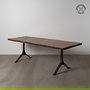 Mesa Comedor Madera-Metal Salón 240 X 90 X 77 cm