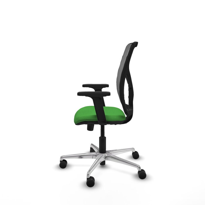 PIQUERAS Y CRESPO Silla de oficina Motilla con mecanismo Sincro, Verde y Gris