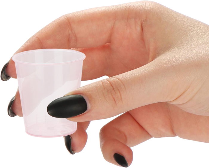 Algon Set 24 Vasos Chupito PP 30 ml Colores 4 cm ø (24 Unidades)