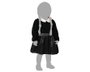 Atosa Disfraz Fantasma Bebé Niña Negro con Vestido y Cintas de Encaje