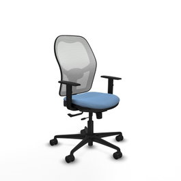 PIQUERAS Y CRESPO Silla de oficina Jorquera Azul cielo/Blanco