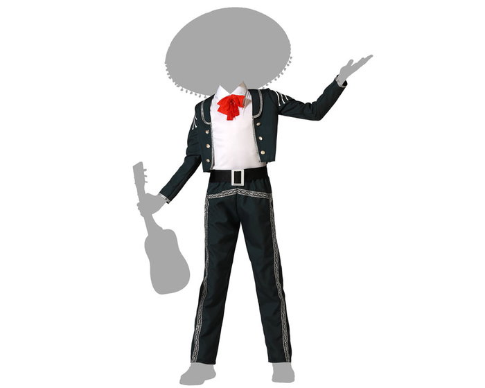 Disfraz de Mariachi Negro Niños 3-4 Años
