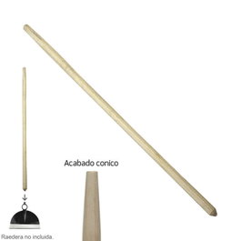 WOLFPACK LINEA PROFESIONAL Mango de Madera para Raedera, Azada o Azadilla 900x35 mm.