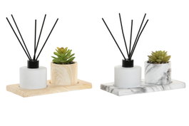 DKD Home Decor Ambientador Mikado Cerámica Surtido de 2 Unidades