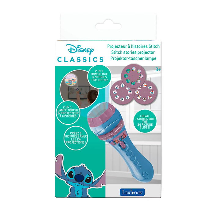 Lexibook Linterna Y Proyector Disney Stitch LTC050D +5 Años