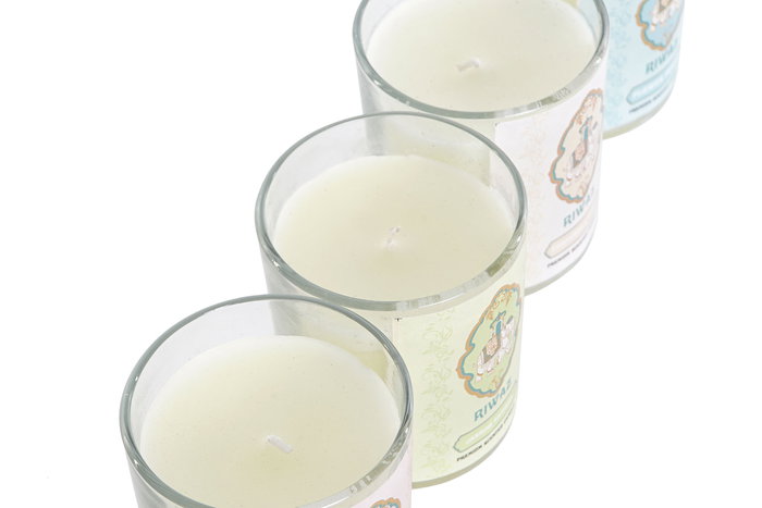 DKD Home Decor Vela Indio Rahga Cristal Cera Parafina Rosa Verde Azul Amarillo 9 x 9 x 9 cm 10 Unidades