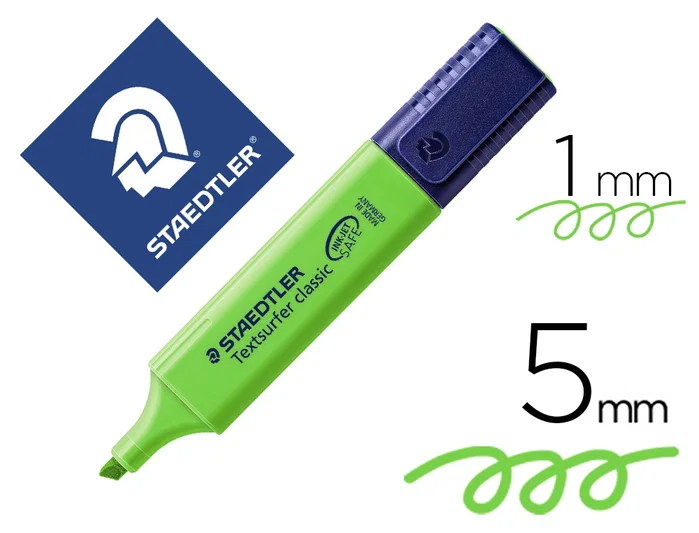 Staedtler Textsurfer Classic Marcador Fluorescente Verde (Set de 10) Staedtler Textsurfer Classic Marcador Fluorescente Verde (Set de 10)