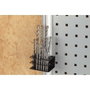 Wolfcraft Soporte para brocas para panel perforado WSS