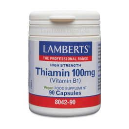 Lamberts Vitamina B1 (Tiamina) 100 mg, 90 cápsulas