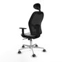 PIQUERAS Y CRESPO Silla de oficina Jorquera Gris claro/Negro