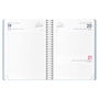 Agenda Anual (2026) Dohe Memphis Espiral Tapa Pp Con Goma 150X210 D/P Azul