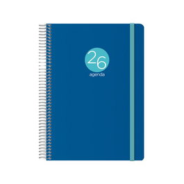 DOHE Agenda Anual Memphis Espiral Azul 150x210 mm