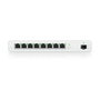 Ubiquiti UISP-S PoE Switch de red gestionado L2, 8 puertos Gigabit Ethernet (10/100/1000) con PoE pasiva, 1 puerto SFP, color blanco