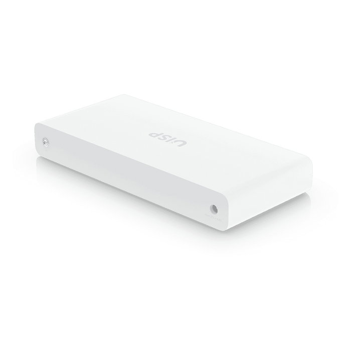 Ubiquiti UISP-S PoE Switch de red gestionado L2, 8 puertos Gigabit Ethernet (10/100/1000) con PoE pasiva, 1 puerto SFP, color blanco