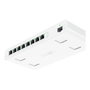 Ubiquiti UISP-S PoE Switch de red gestionado L2, 8 puertos Gigabit Ethernet (10/100/1000) con PoE pasiva, 1 puerto SFP, color blanco