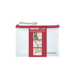 DOHE Pack de 10 Bolsas con Cremallera Colour Vibes B6 Rojo